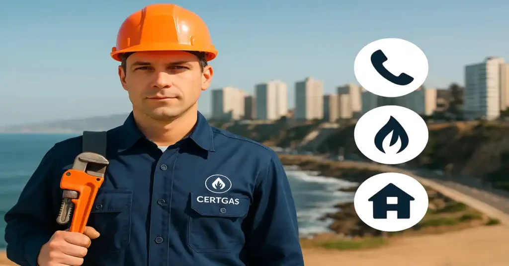 gasfiter en concón uniformado certgas